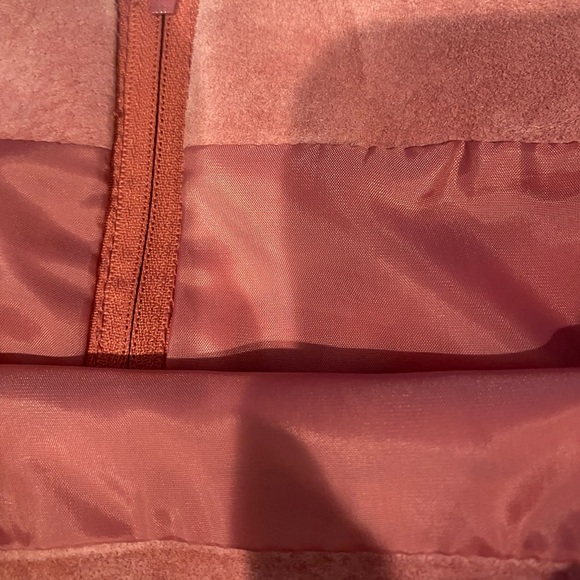 Pink suede A-line skirt size 10. - Picture 11 of 11